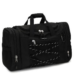 حقيبة كتف بوس توروس من جلد العجل الأسود