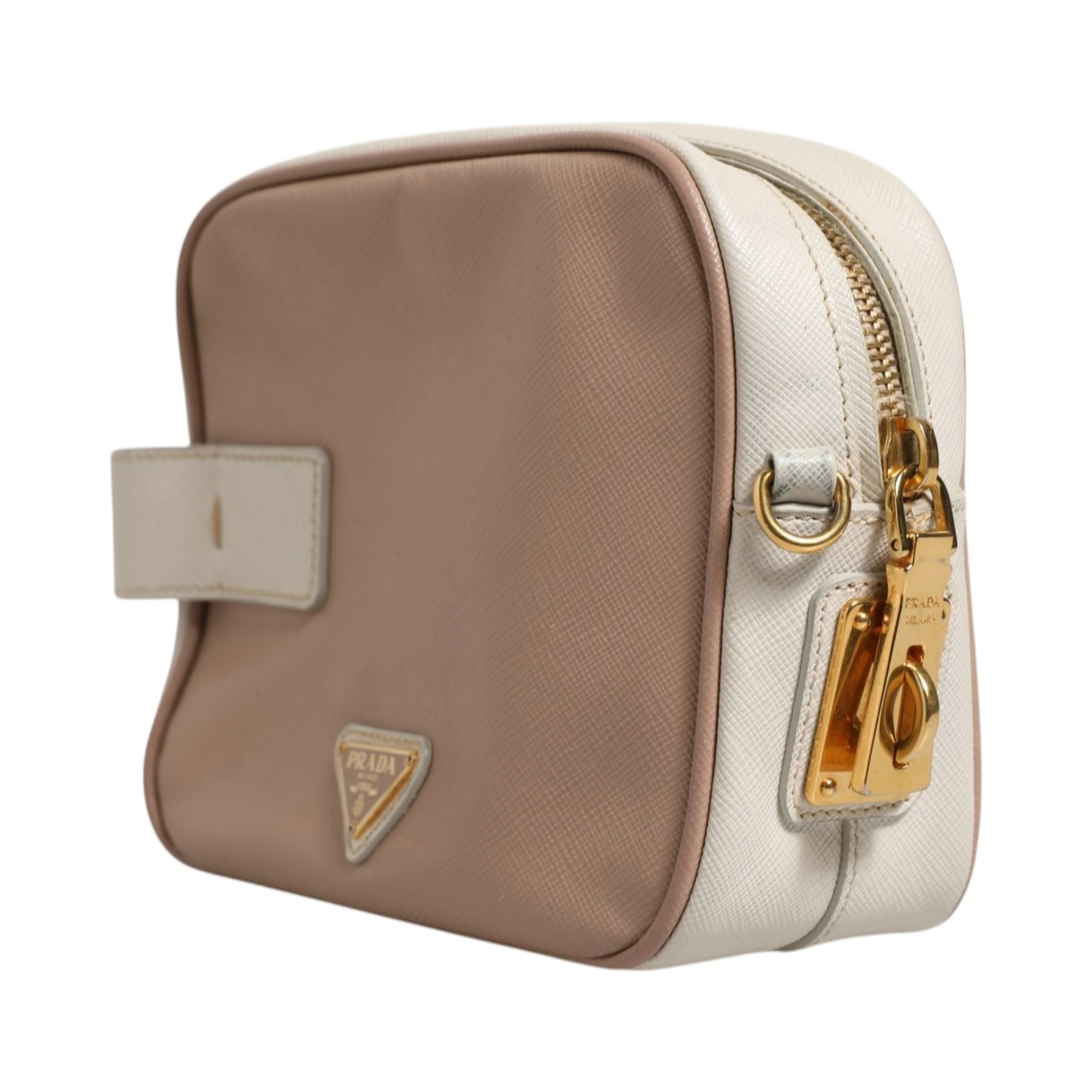 Clay Gray Small Leather Shoulder Bag