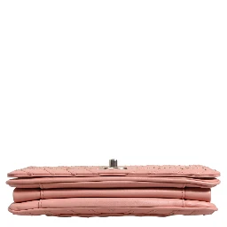 Small Classic Double Flap Bag Light Pink Chevron