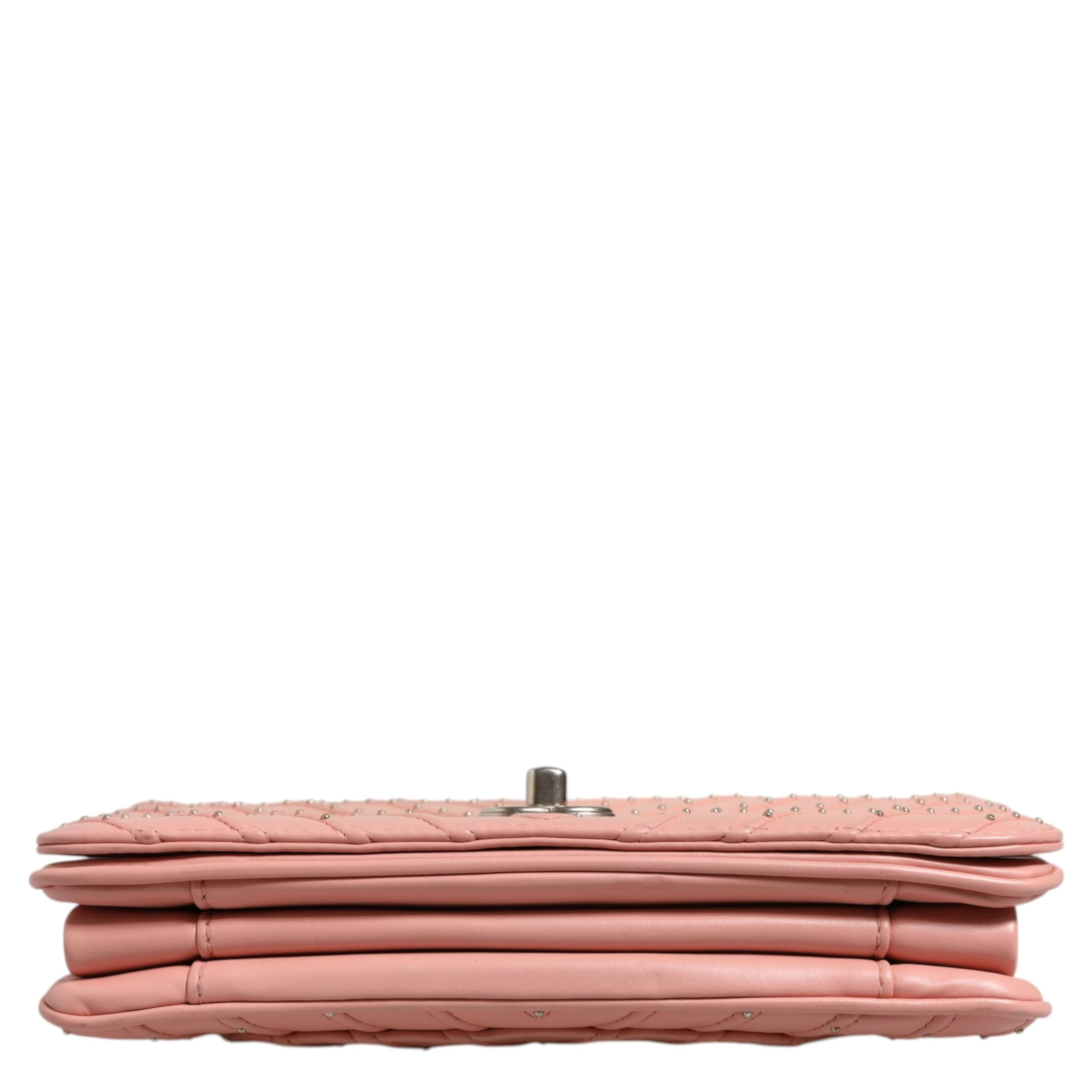 Small Classic Double Flap Bag Light Pink Chevron
