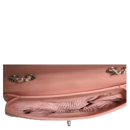 Small Classic Double Flap Bag Light Pink Chevron