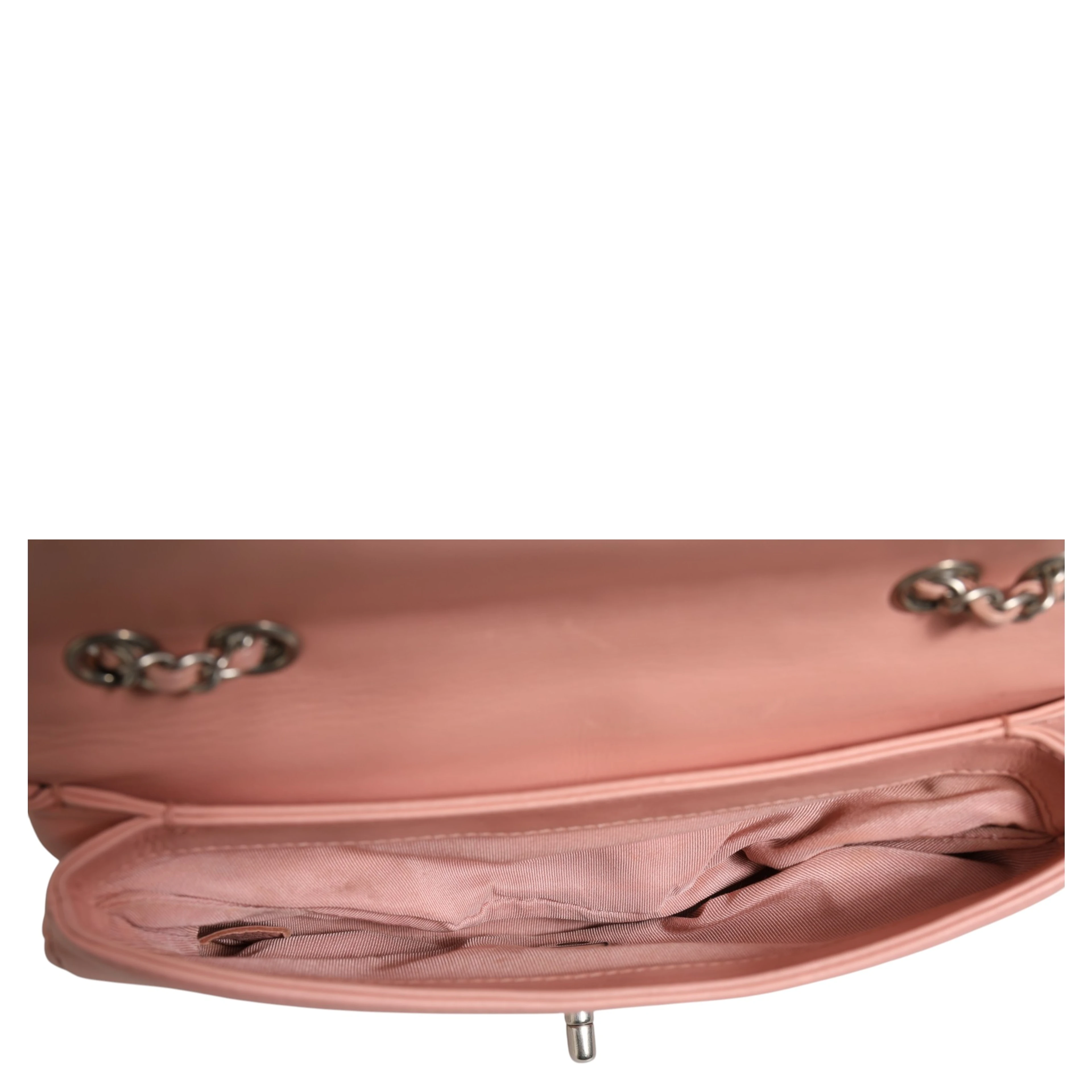 Small Classic Double Flap Bag Light Pink Chevron