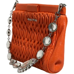 Orange crystal crossbodybag