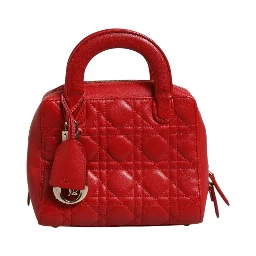 Small Dior Toujours Bag Black Macrocannage Calfskin