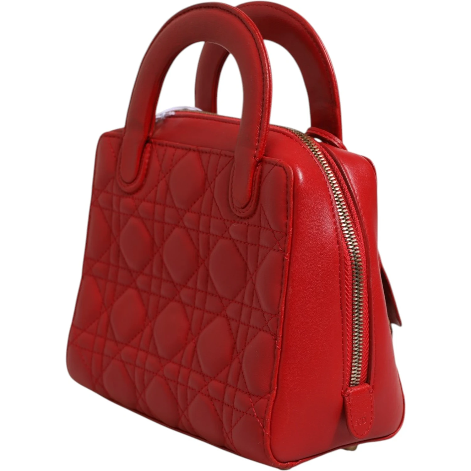 Small Dior Toujours Bag Black Macrocannage Calfskin