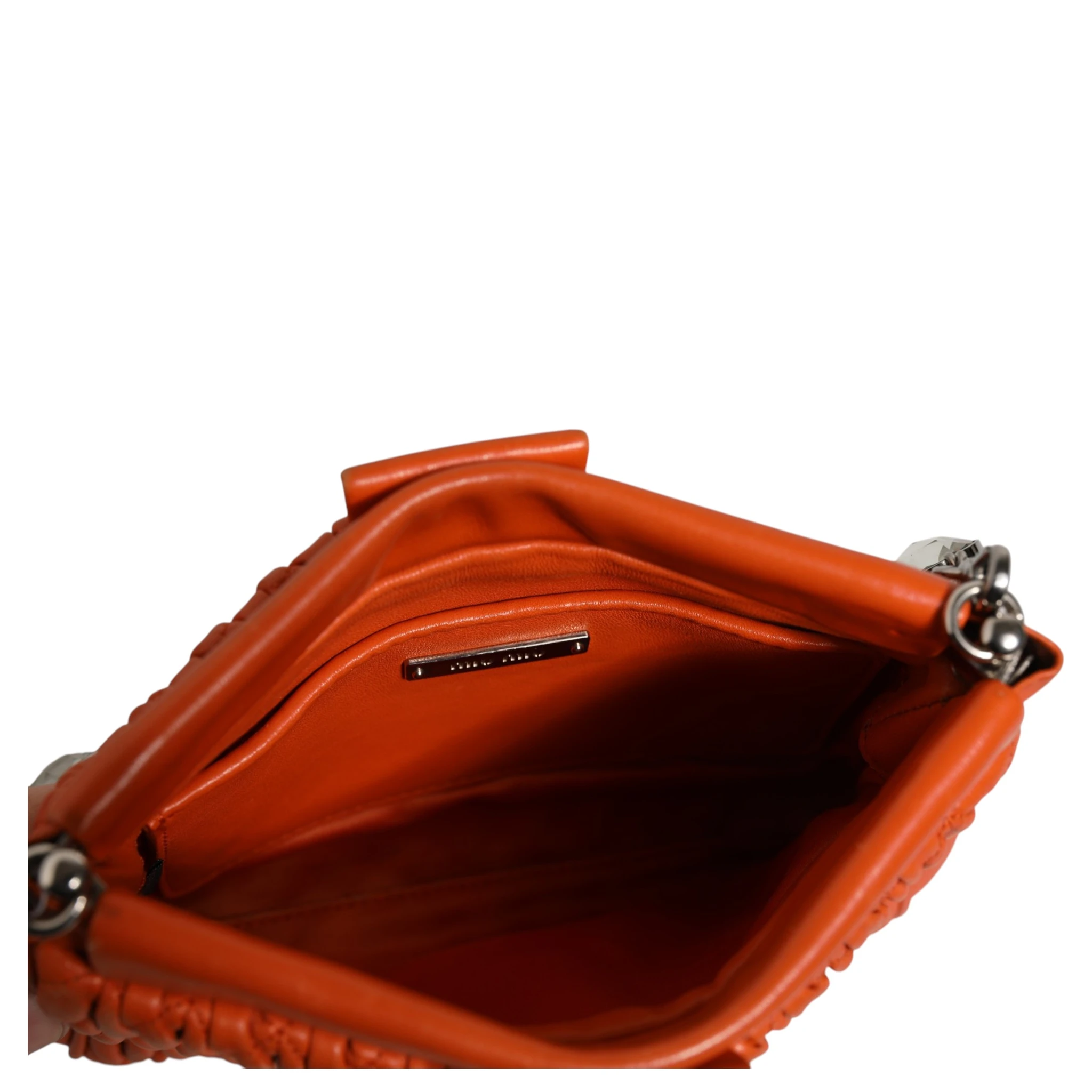 Orange crystal crossbodybag