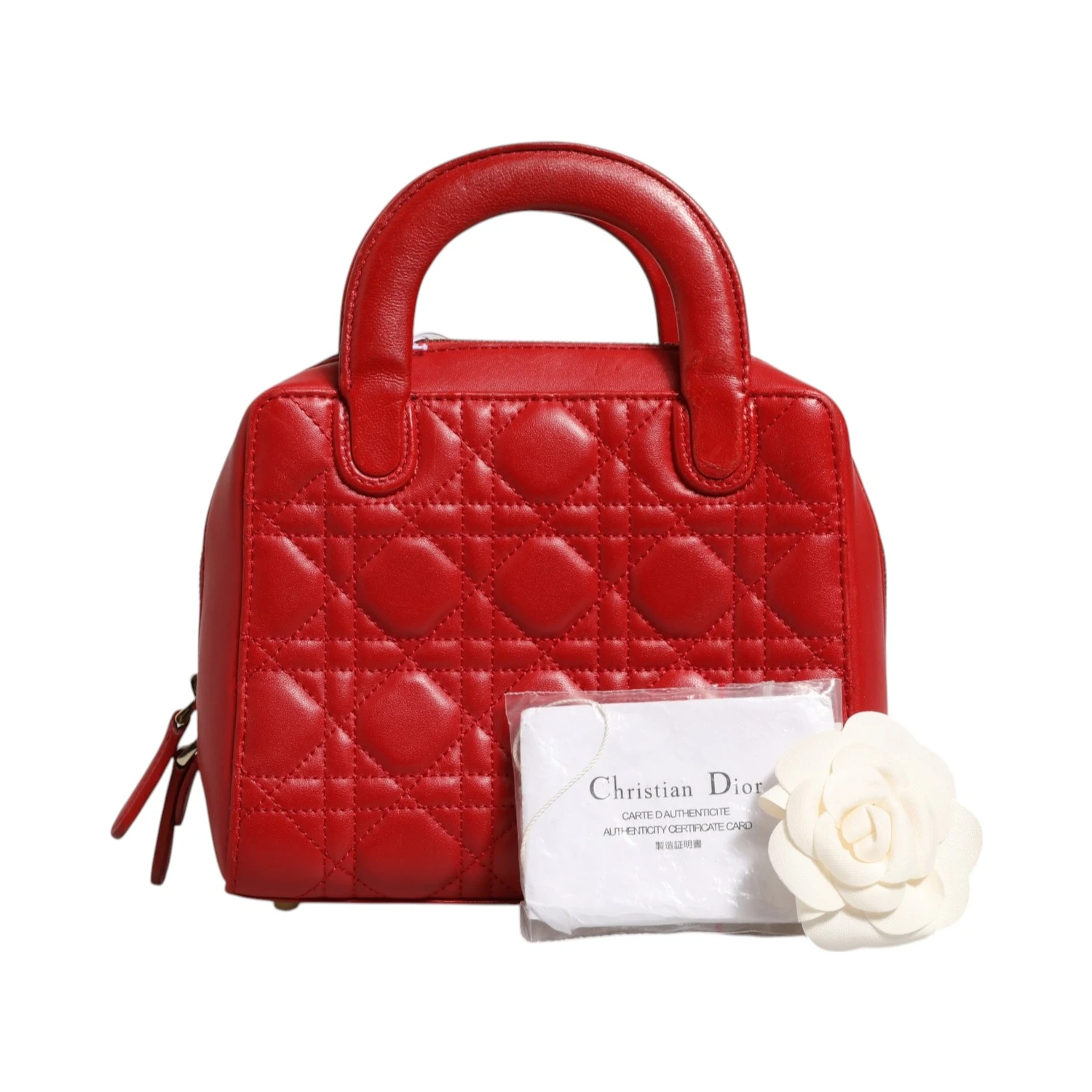 Small Dior Toujours Bag Black Macrocannage Calfskin