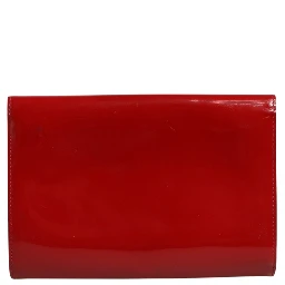 Louise PM Red Patent Leather Wallet On Chain