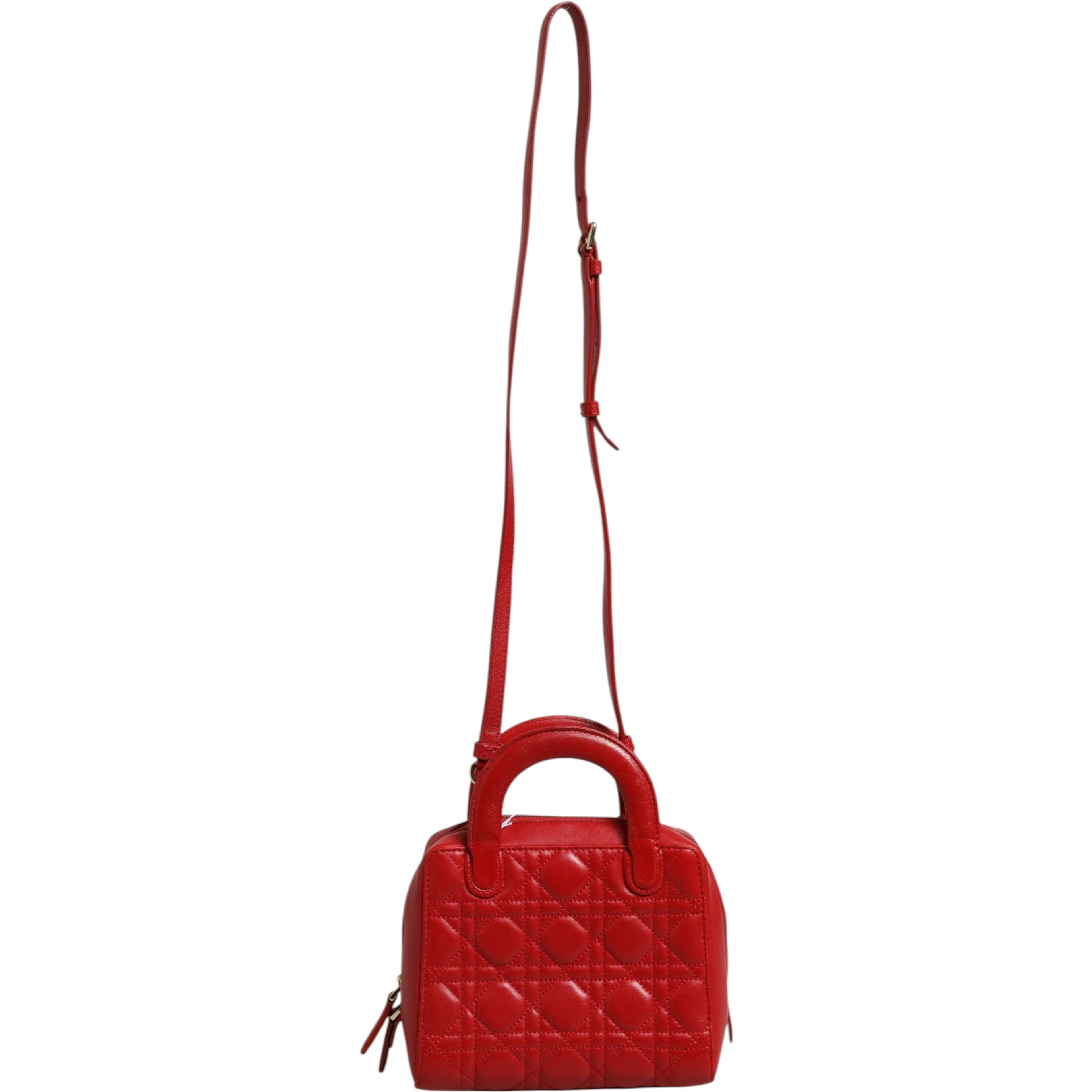 Small Dior Toujours Bag Black Macrocannage Calfskin
