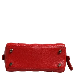 Small Dior Toujours Bag Black Macrocannage Calfskin
