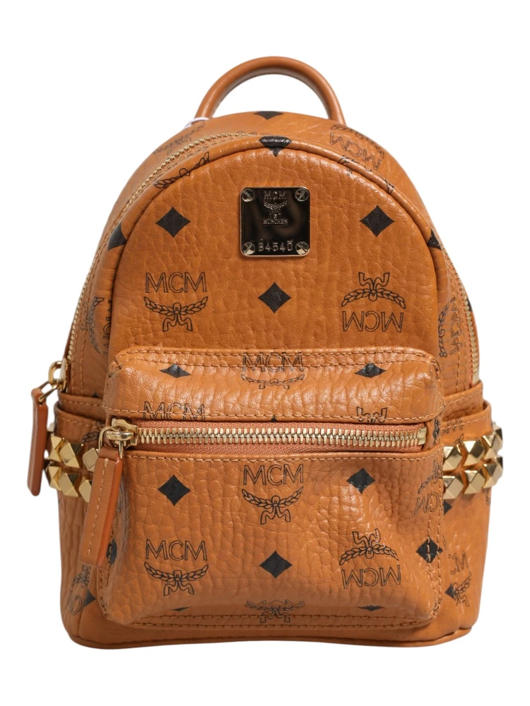 Stark Mini Backpack in Visetos Cognac