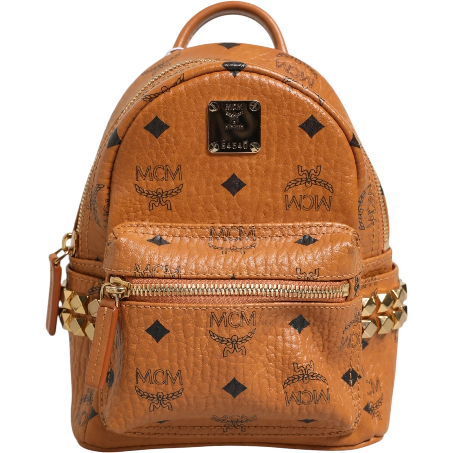 Stark Mini Backpack in Visetos Cognac