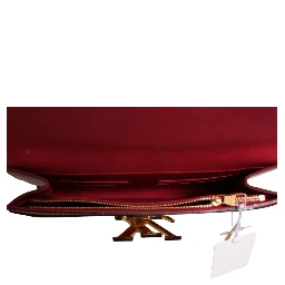 Louise PM Red Patent Leather Wallet On Chain