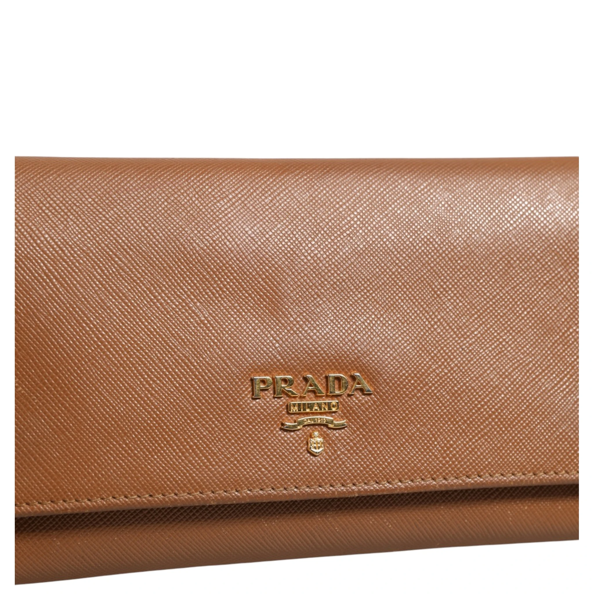 Brown and Gold Wallet Strap