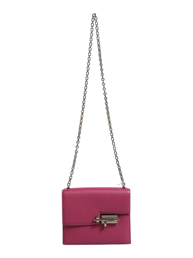 Mini Verrou Chaine Bag Chevre Mysore Magnolia