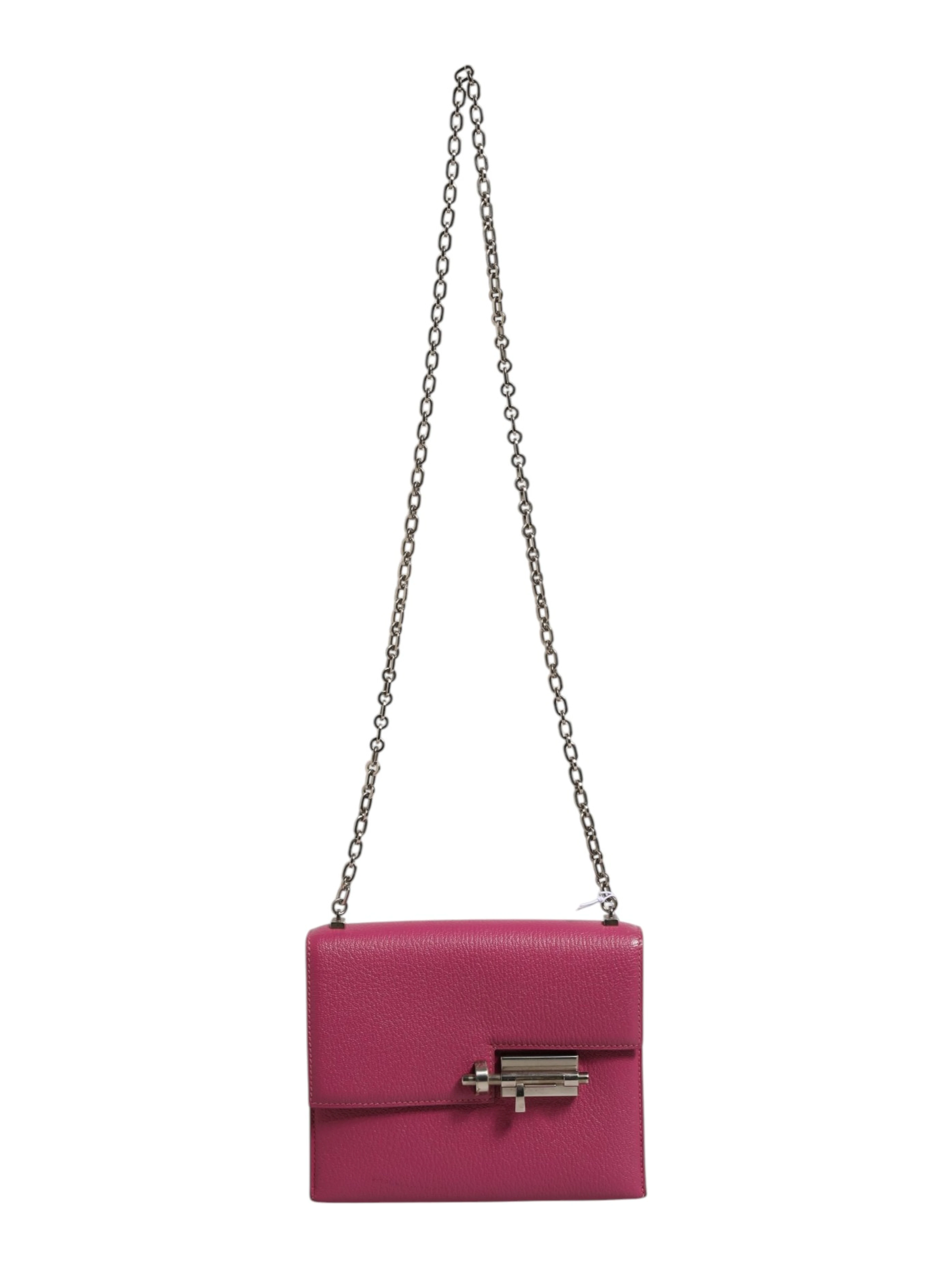 Mini Verrou Chaine Bag Chevre Mysore Magnolia