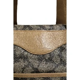 Green and Brown Pattern Canvas Duffel Bag