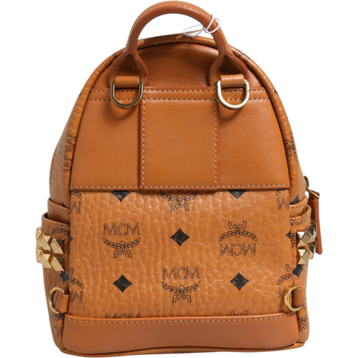 Stark Mini Backpack in Visetos Cognac