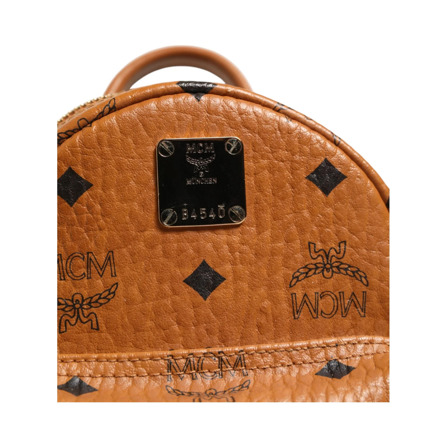 Stark Mini Backpack in Visetos Cognac