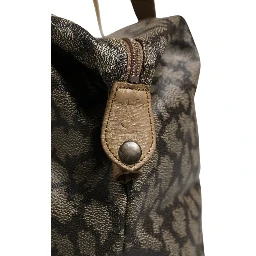 Green and Brown Pattern Canvas Duffel Bag