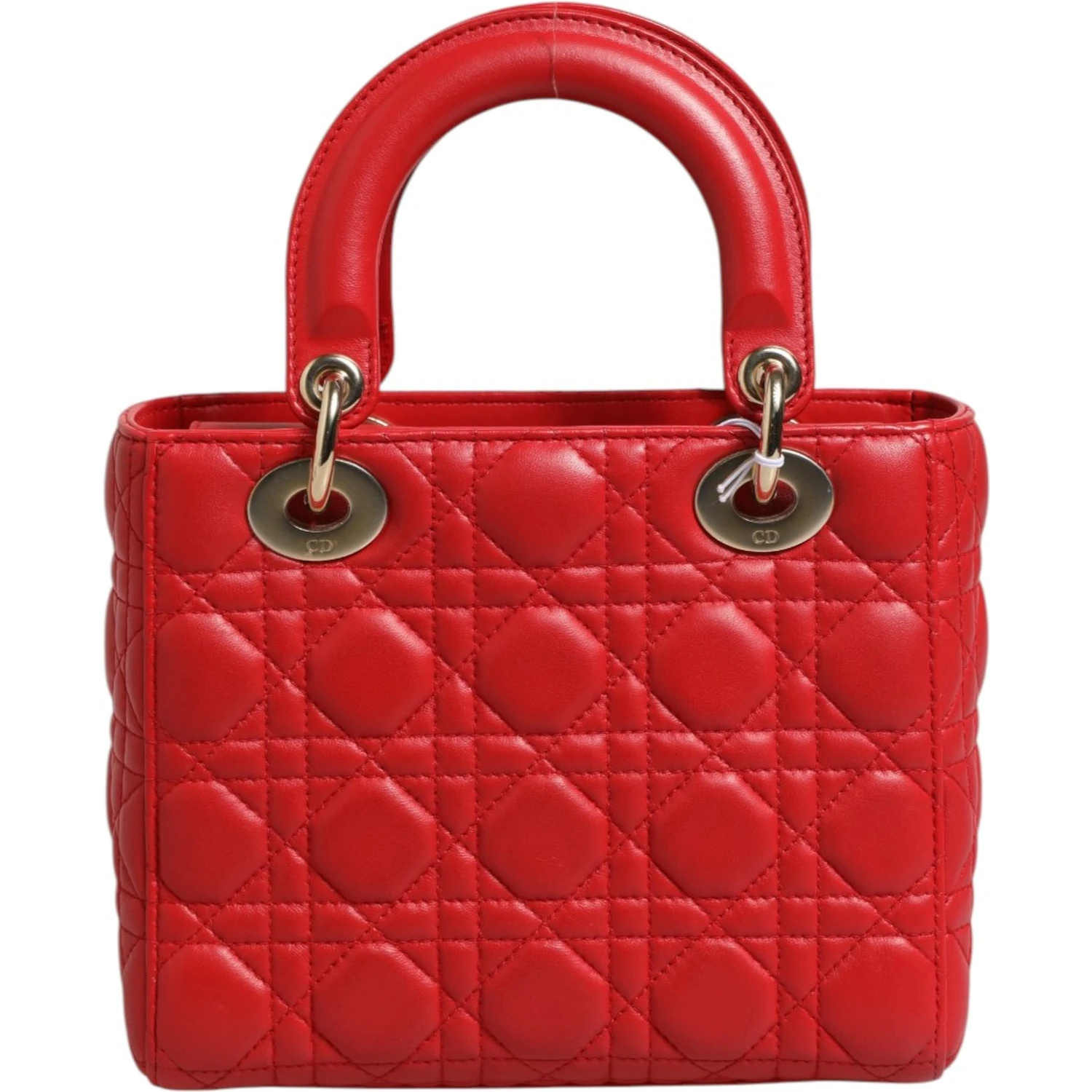 Lady Dior Cannage Leather Handbag