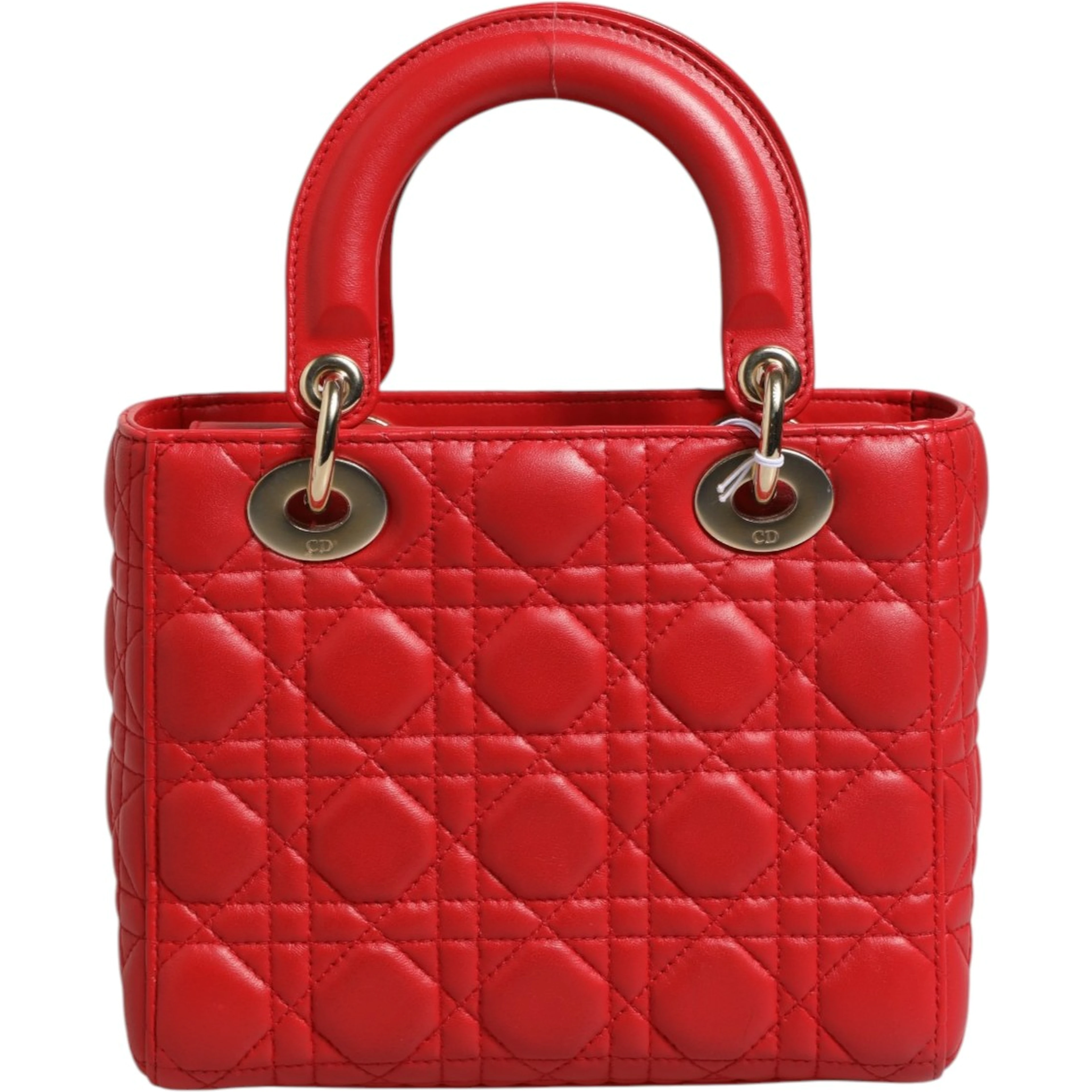 Lady Dior Cannage Leather Handbag