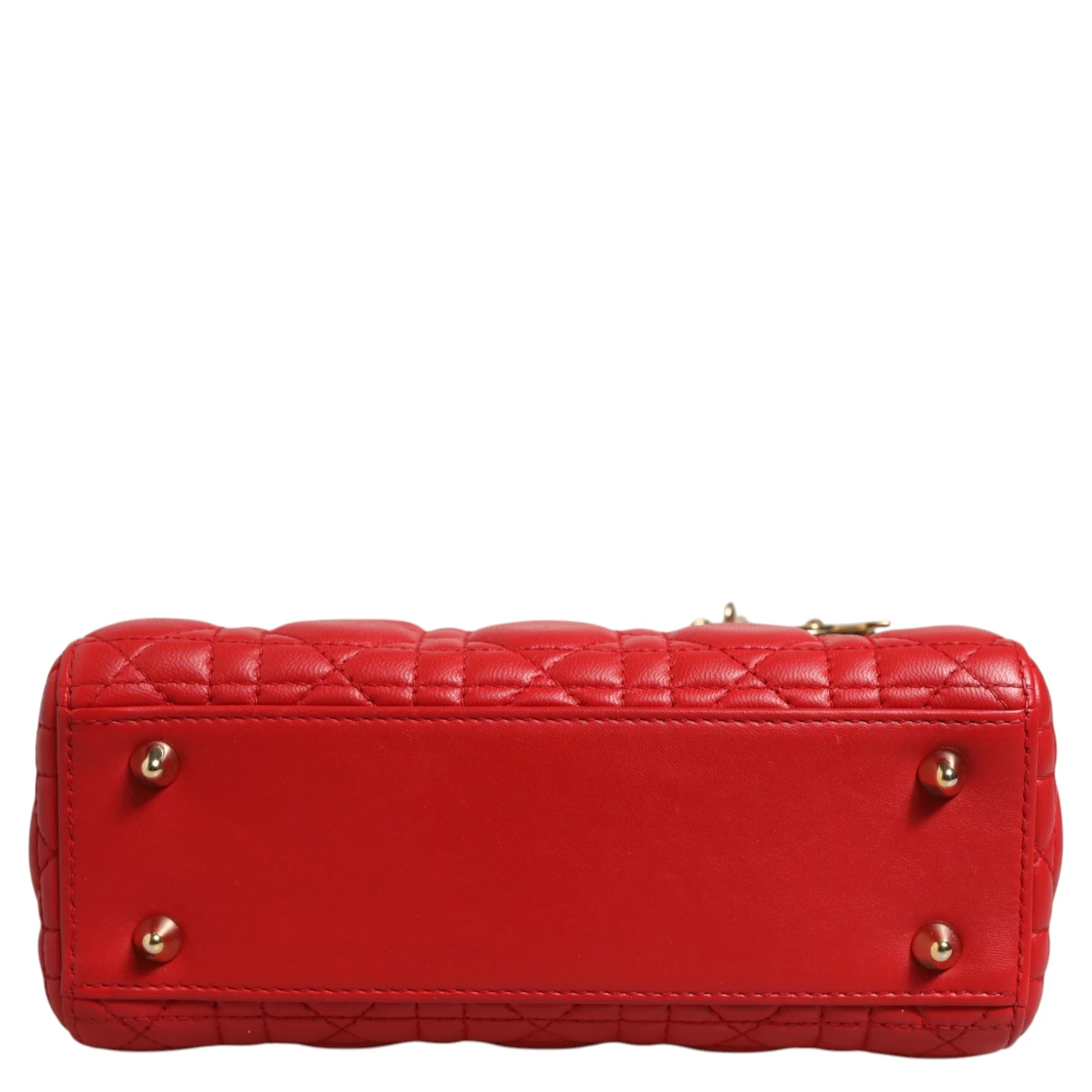 Lady Dior Cannage Leather Handbag