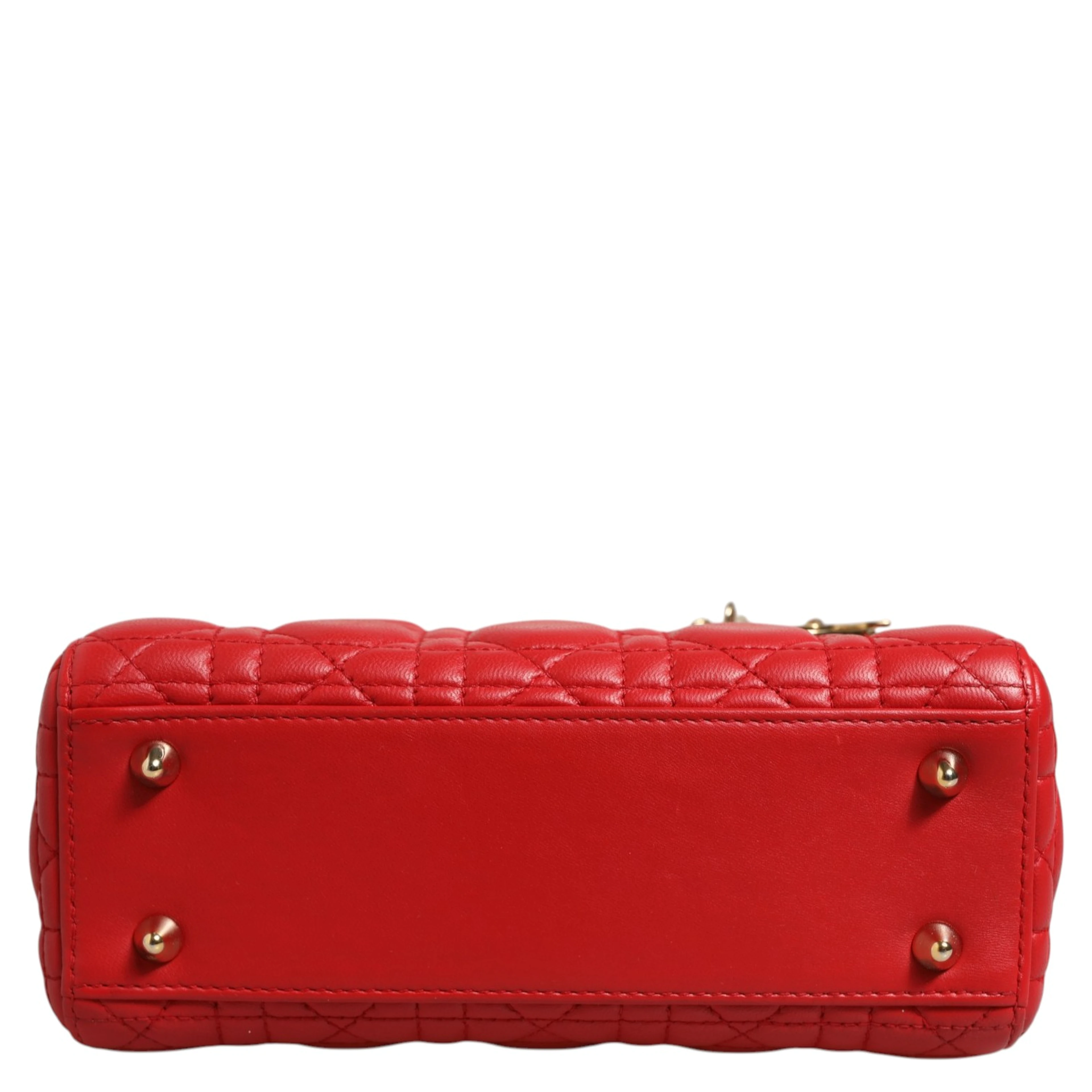 Lady Dior Cannage Leather Handbag
