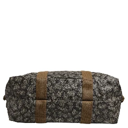 Green and Brown Pattern Canvas Duffel Bag