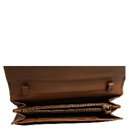 Brown and Gold Wallet Strap