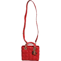 Lady Dior Cannage Leather Handbag