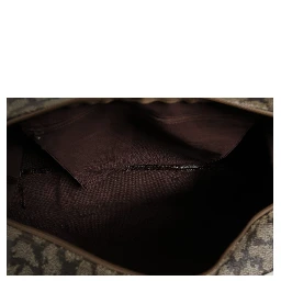 Green and Brown Pattern Canvas Duffel Bag