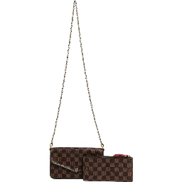 Damier Ebene Pochette Felice Chain Wallet