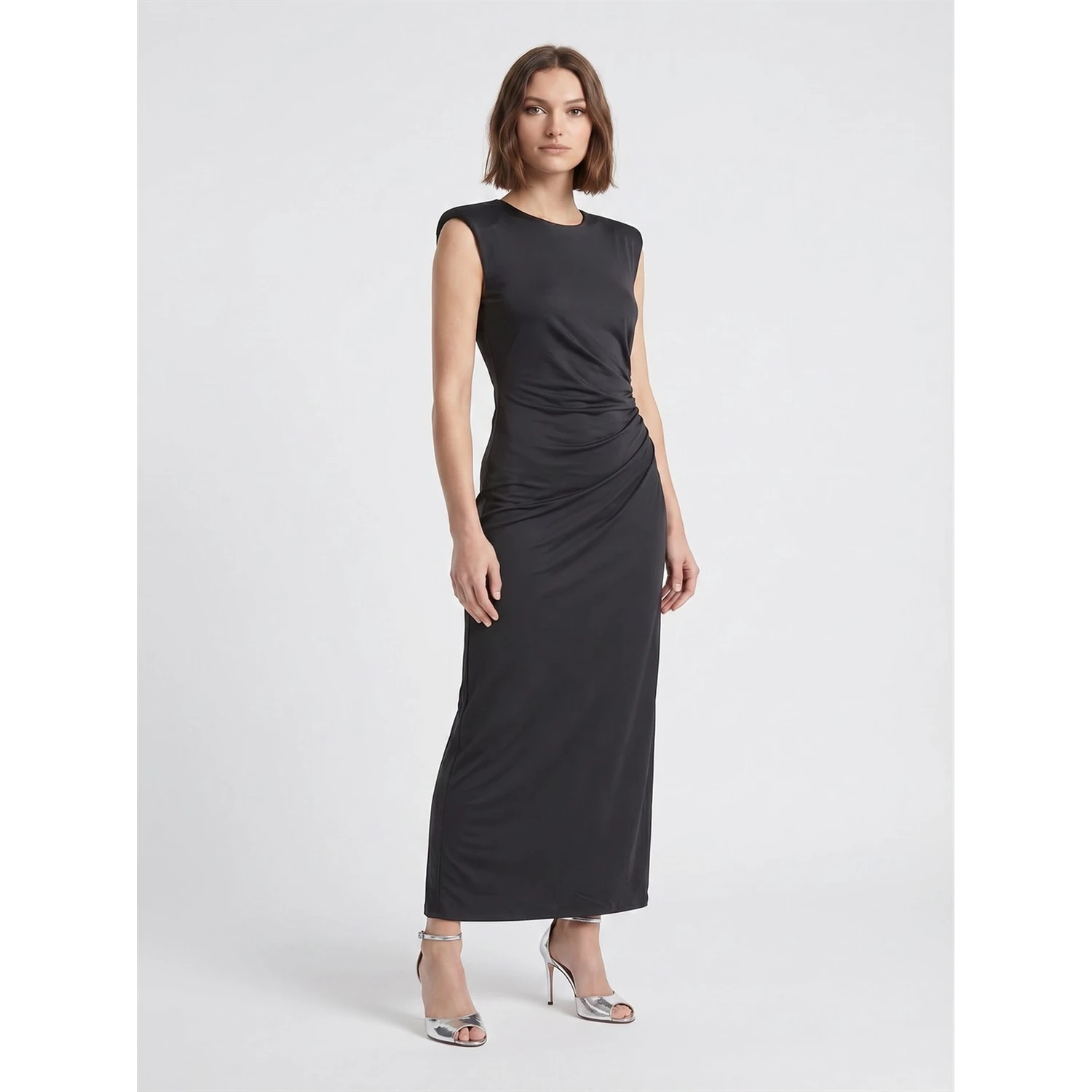 JOYE SHOULDERED JERSEY DRESS
