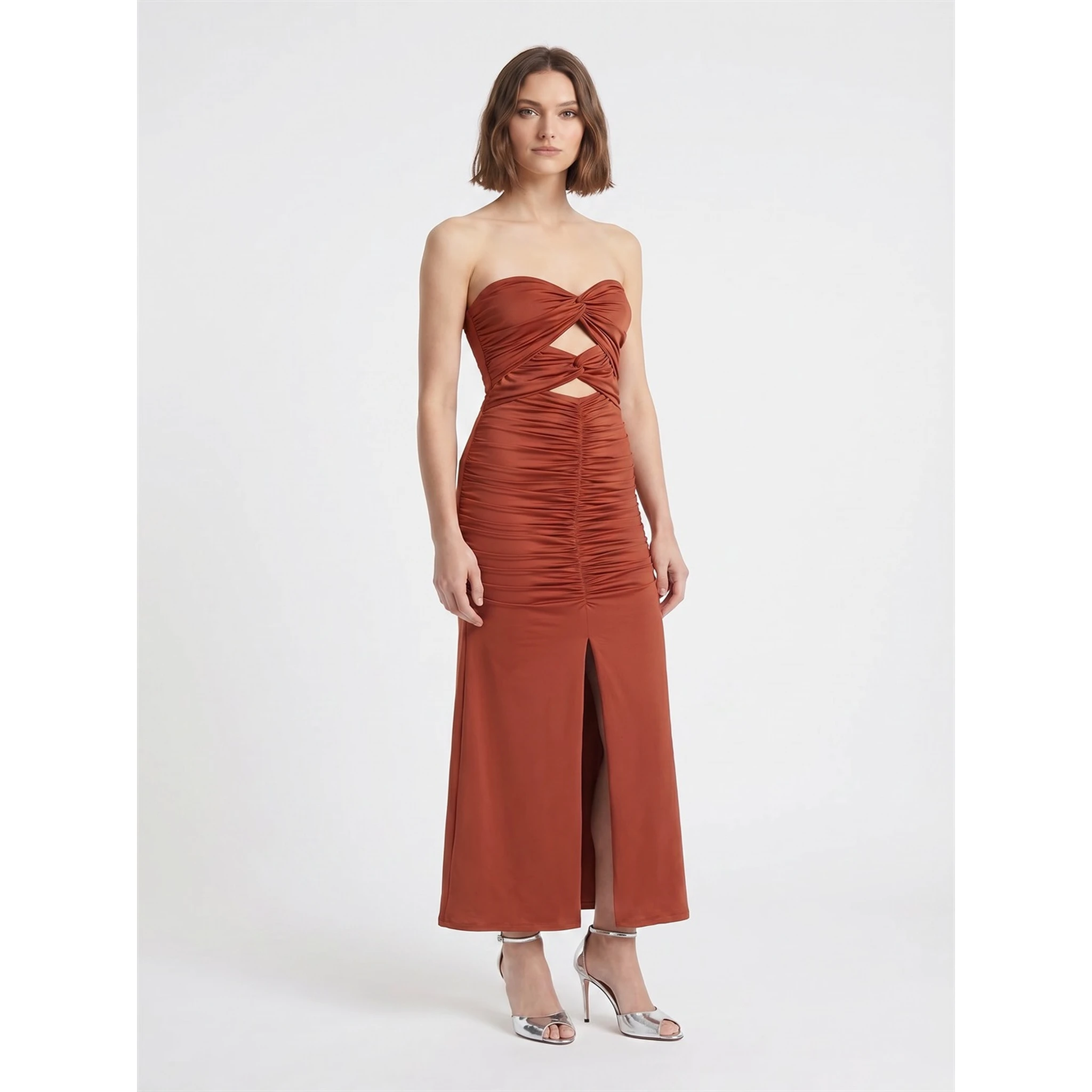 JEREMI JERSEY FITTED DRESS