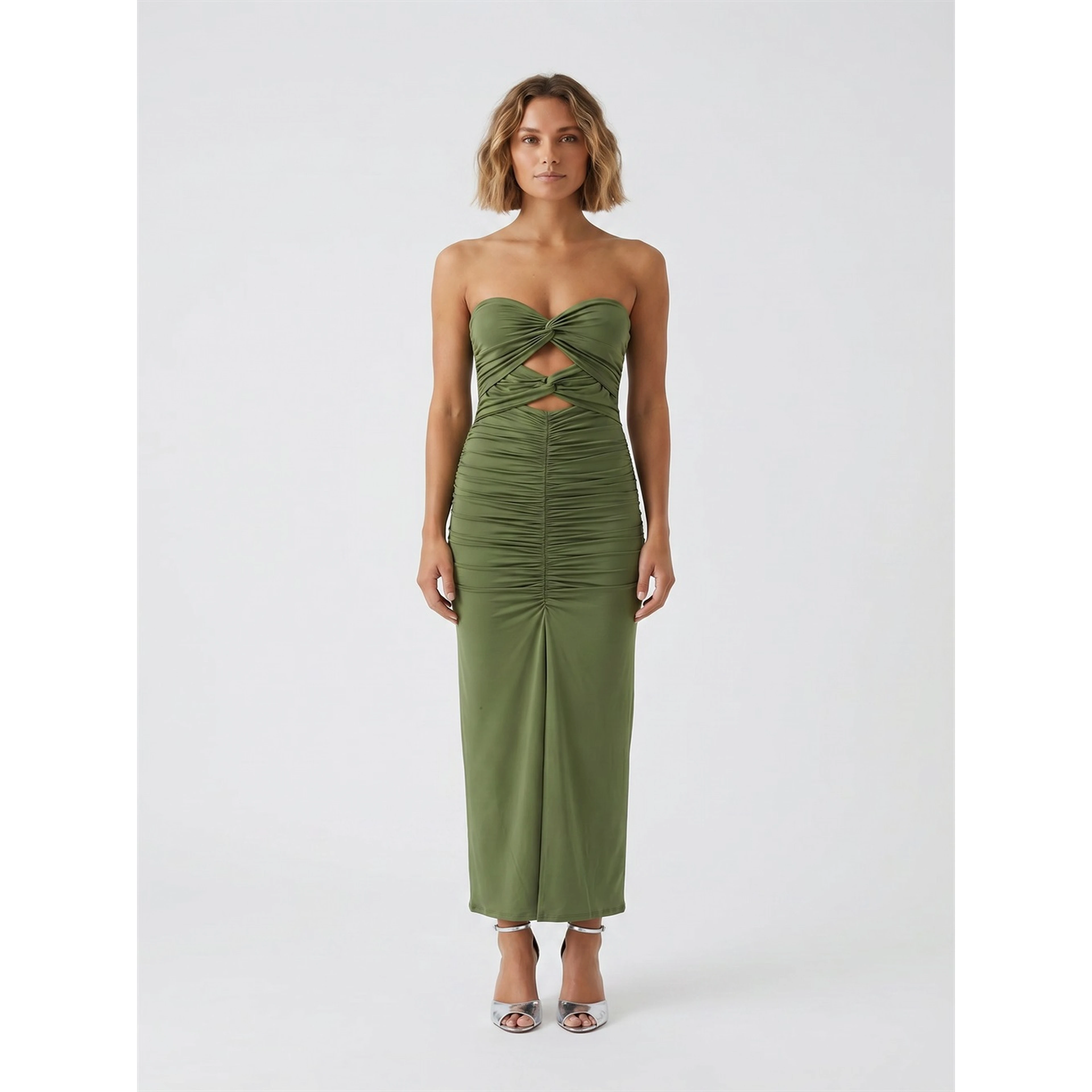 JEREMI JERSEY FITTED DRESS