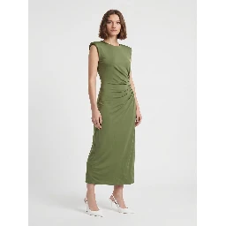 JOYE SHOULDERED JERSEY DRESS