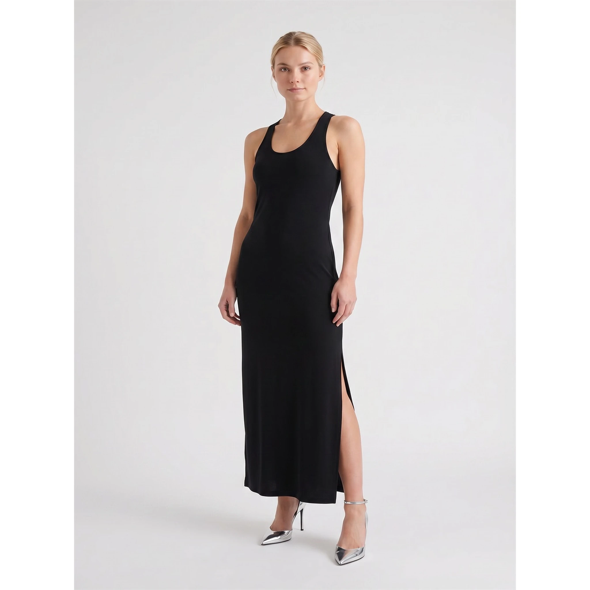 RACER LONG DRESS W SIDE SLIT