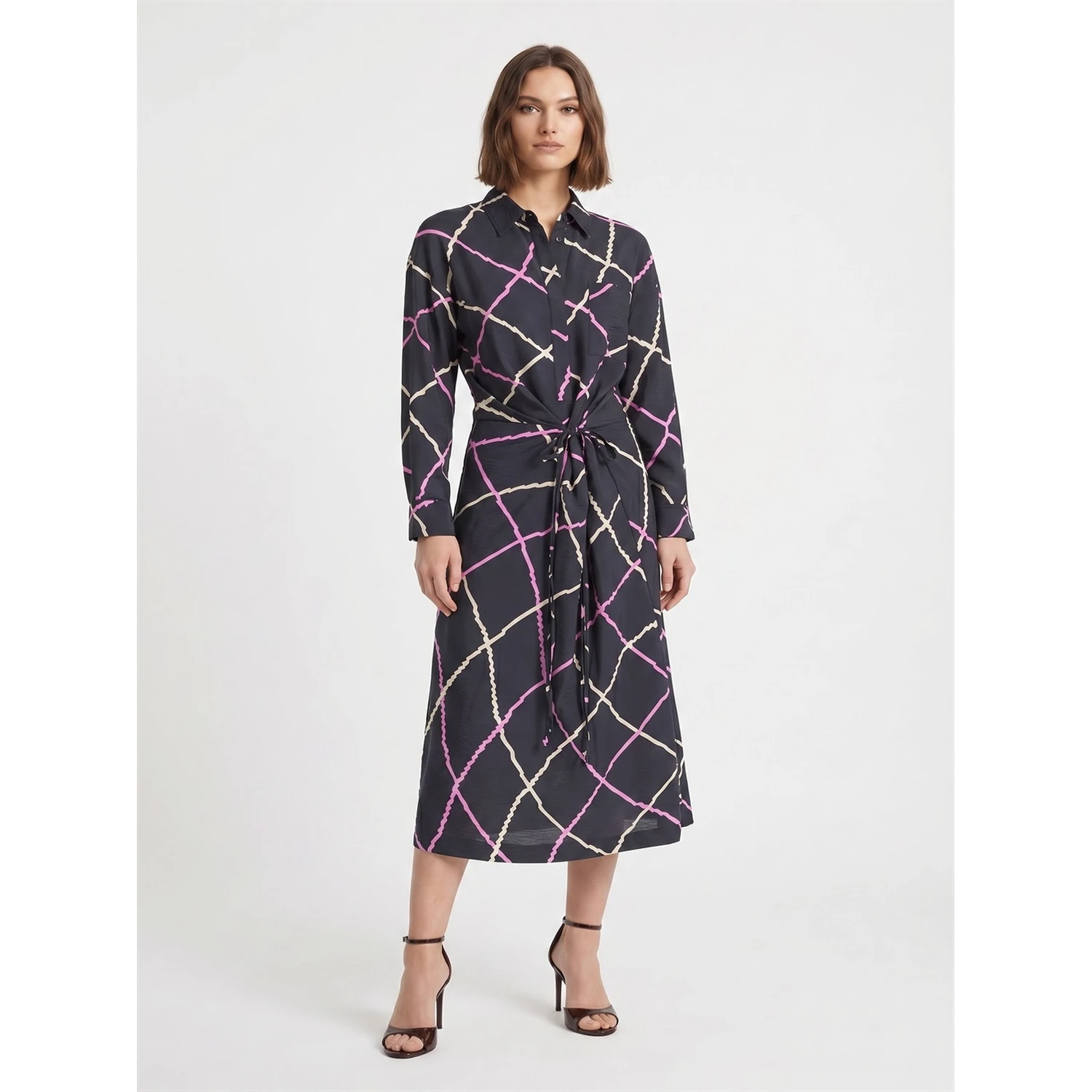 FLOUNCED DRESS