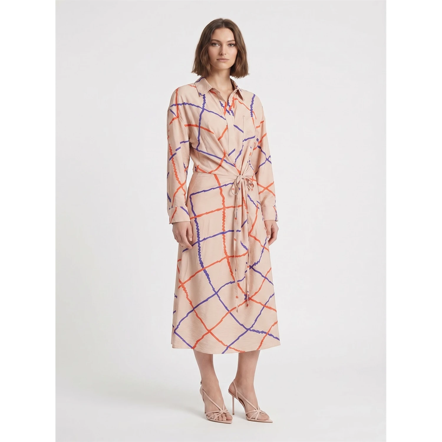 FLOUNCED DRESS