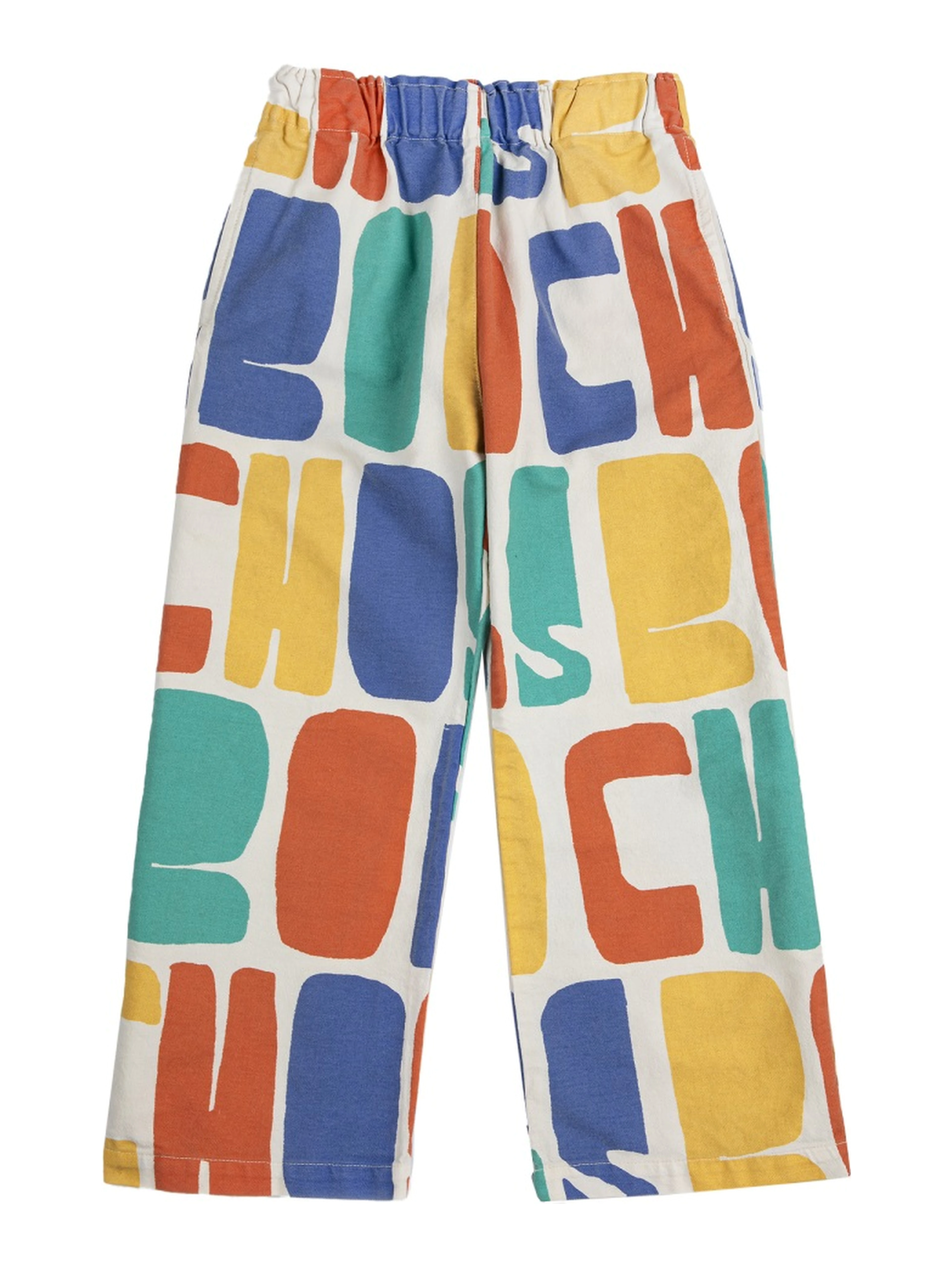 PANTALONI CON LOGO MULTICOLOR