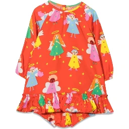 M/L DRESS WITH LITTLE ANGELS COULOTTES