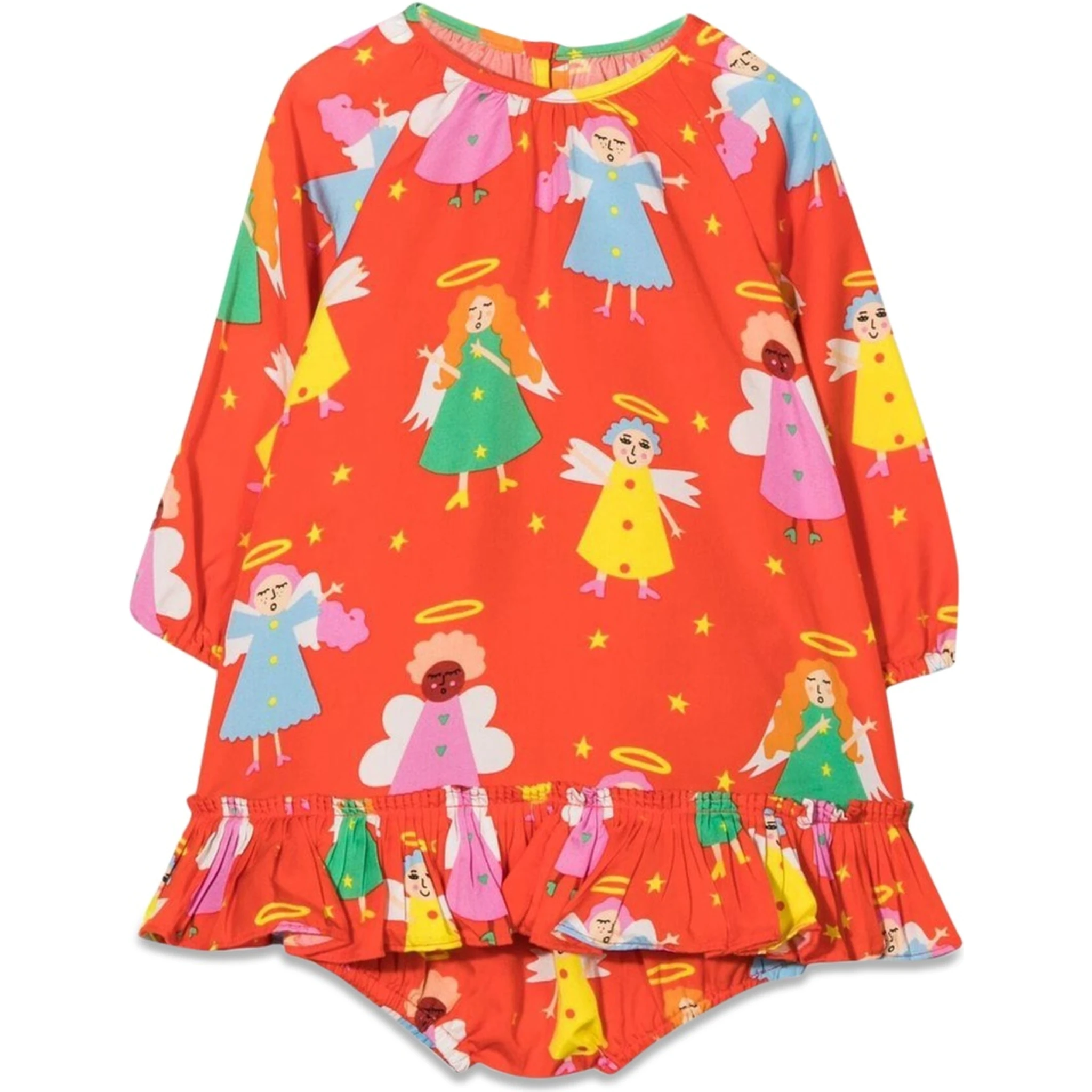 M/L DRESS WITH LITTLE ANGELS COULOTTES