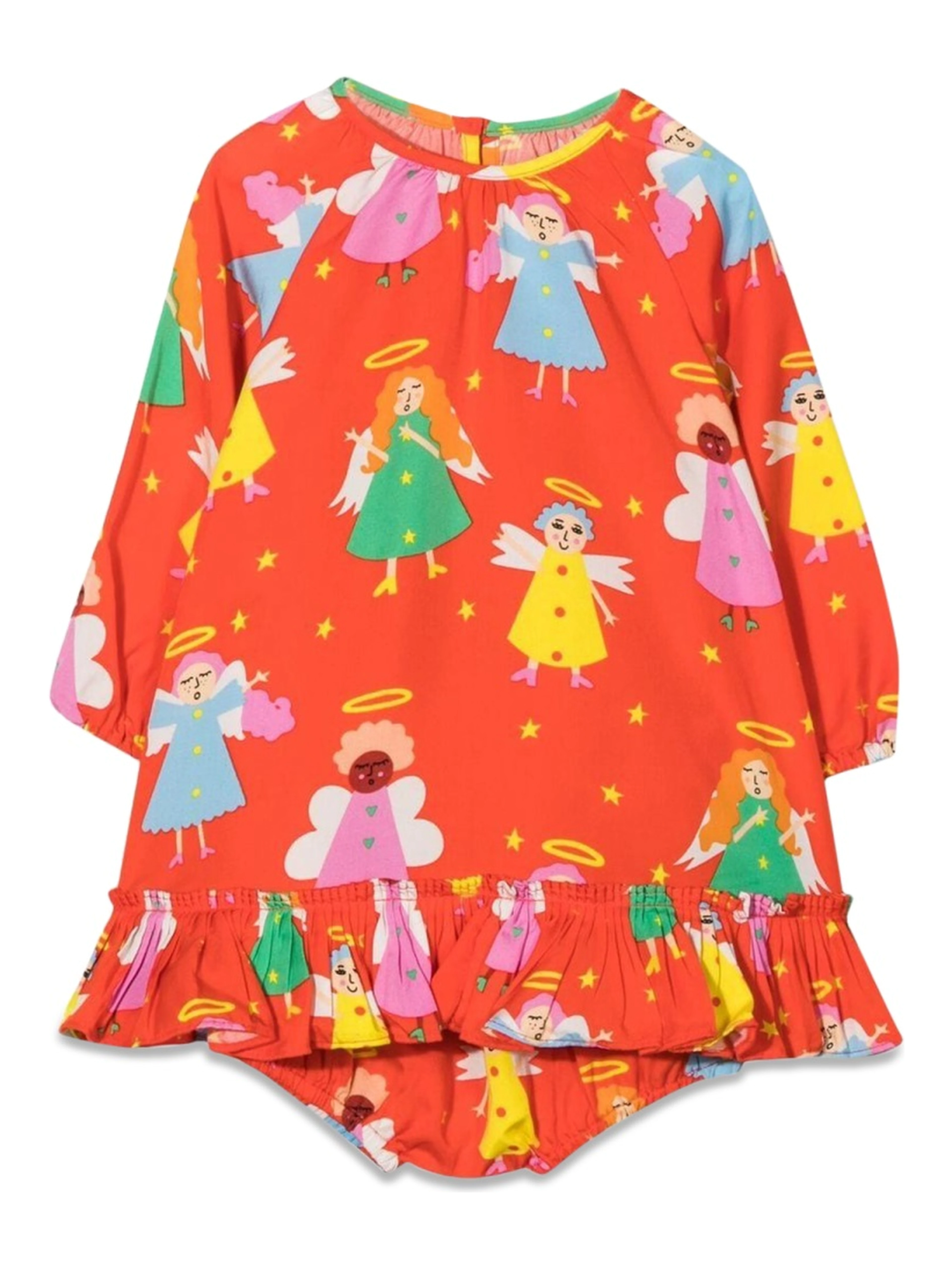 M/L DRESS WITH LITTLE ANGELS COULOTTES