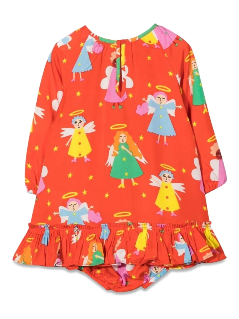 M/L DRESS WITH LITTLE ANGELS COULOTTES