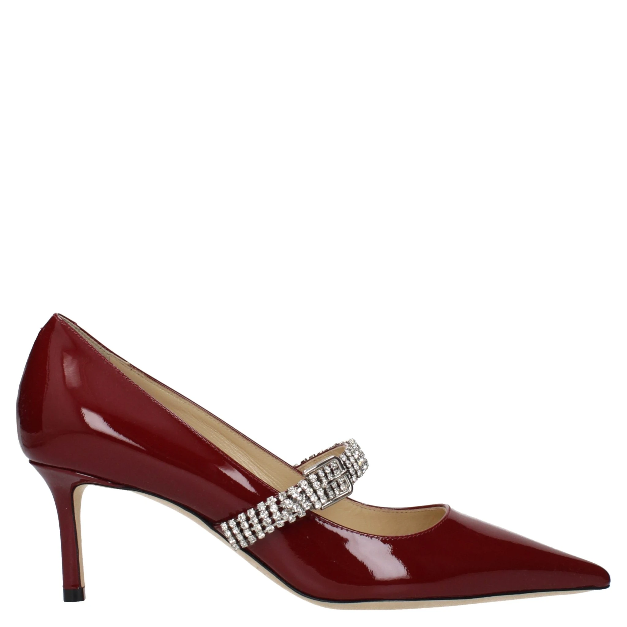 Red Leather High Heel Pumps