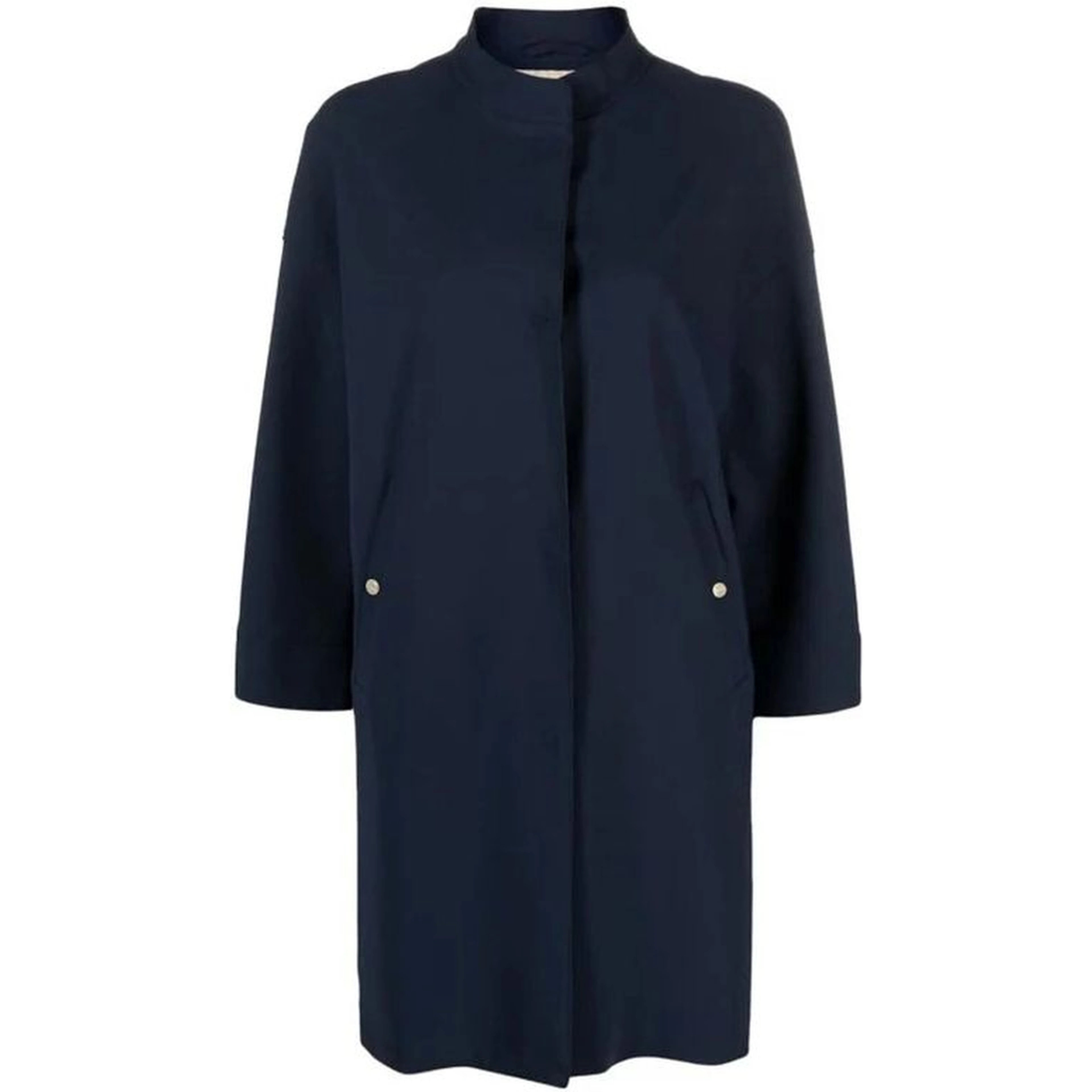 Blue Elastane Coat