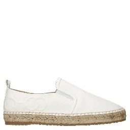 Blue Leather Espadrilles