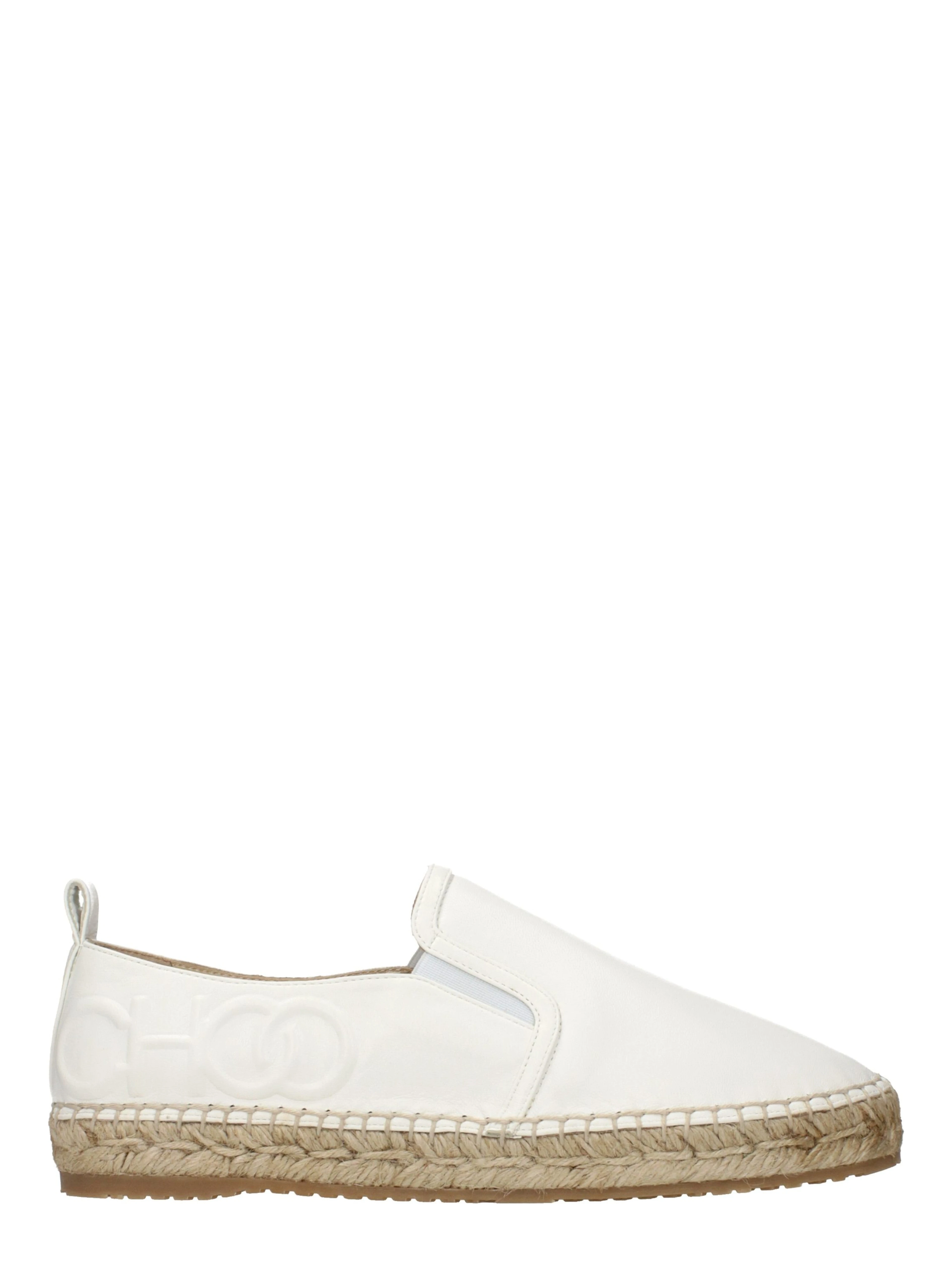 Blue Leather Espadrilles
