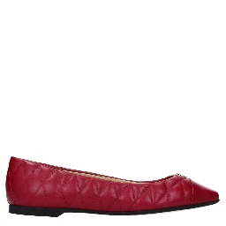Pink Leather Ballet Flats